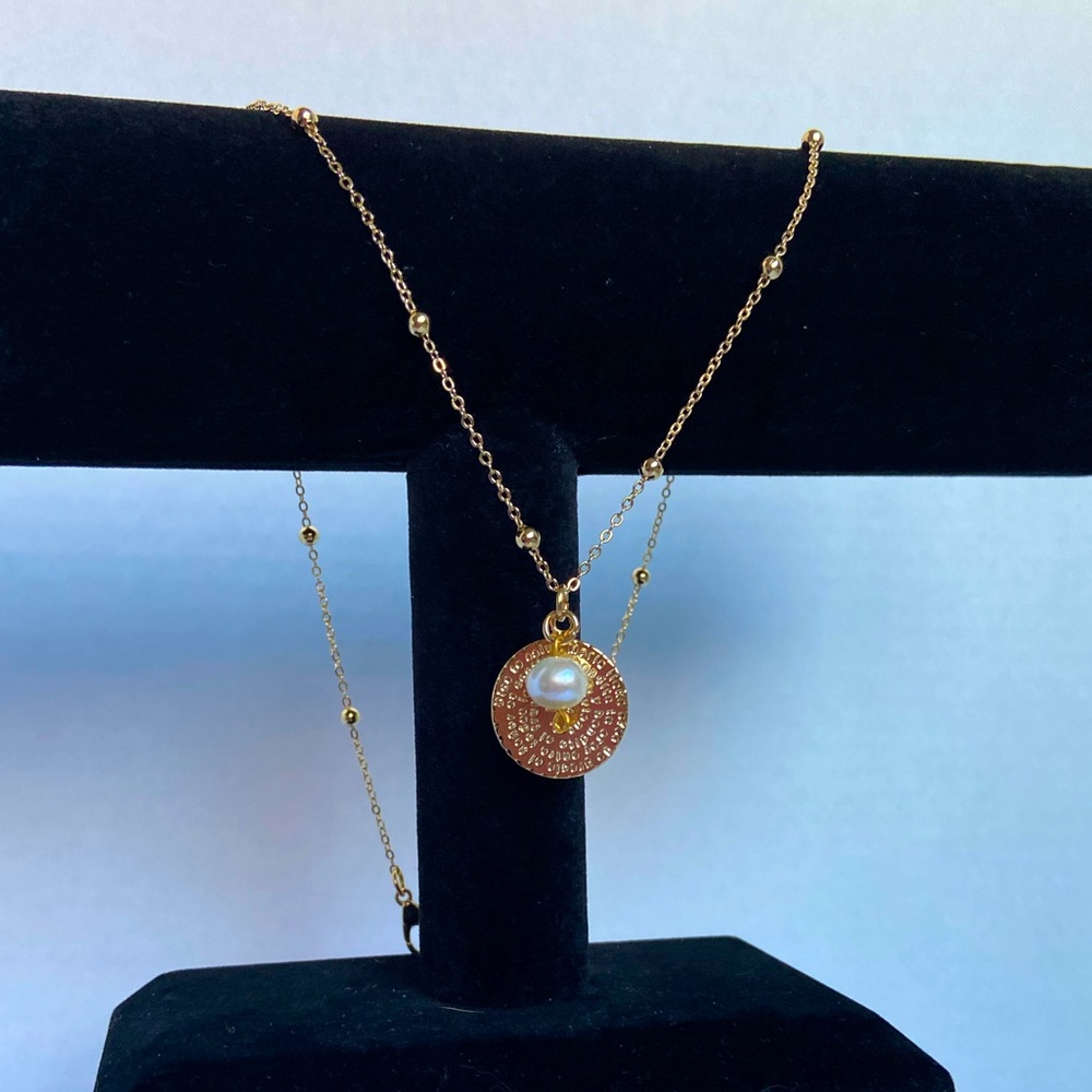 18k gold plate necklace